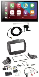 Автомагнитола Pioneer 2DIN, USB, Bluetooth, DAB, для Jeep Renegade (с 2015)