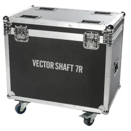 LightmaXX TOUR CASE, 2x VECTOR Shaft 7R, Case für Moving Heads