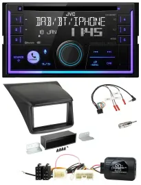 Автомагнитола для Mitsubishi L200 2010–2015 JVC 2DIN DAB Bluetooth CD USB