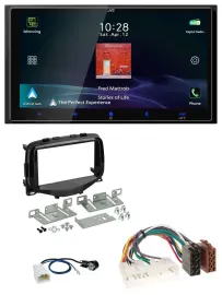 Автомагнитола JVC 2-DIN, Bluetooth, DAB, USB, MP3 для Toyota Aygo (2014–2021)