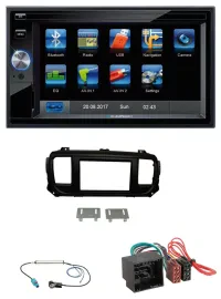 Blaupunkt SD Bluetooth 2DIN MP3 USB AUX Autoradio für Citroen Jumpy Spacetourer