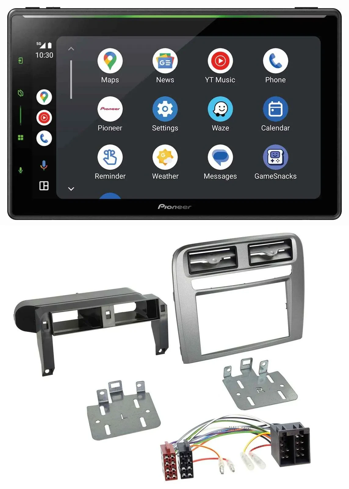 Pioneer 2DIN MP3 USB Bluetooth DAB Autoradio für Fiat Grande Punto 05-09 anthraz