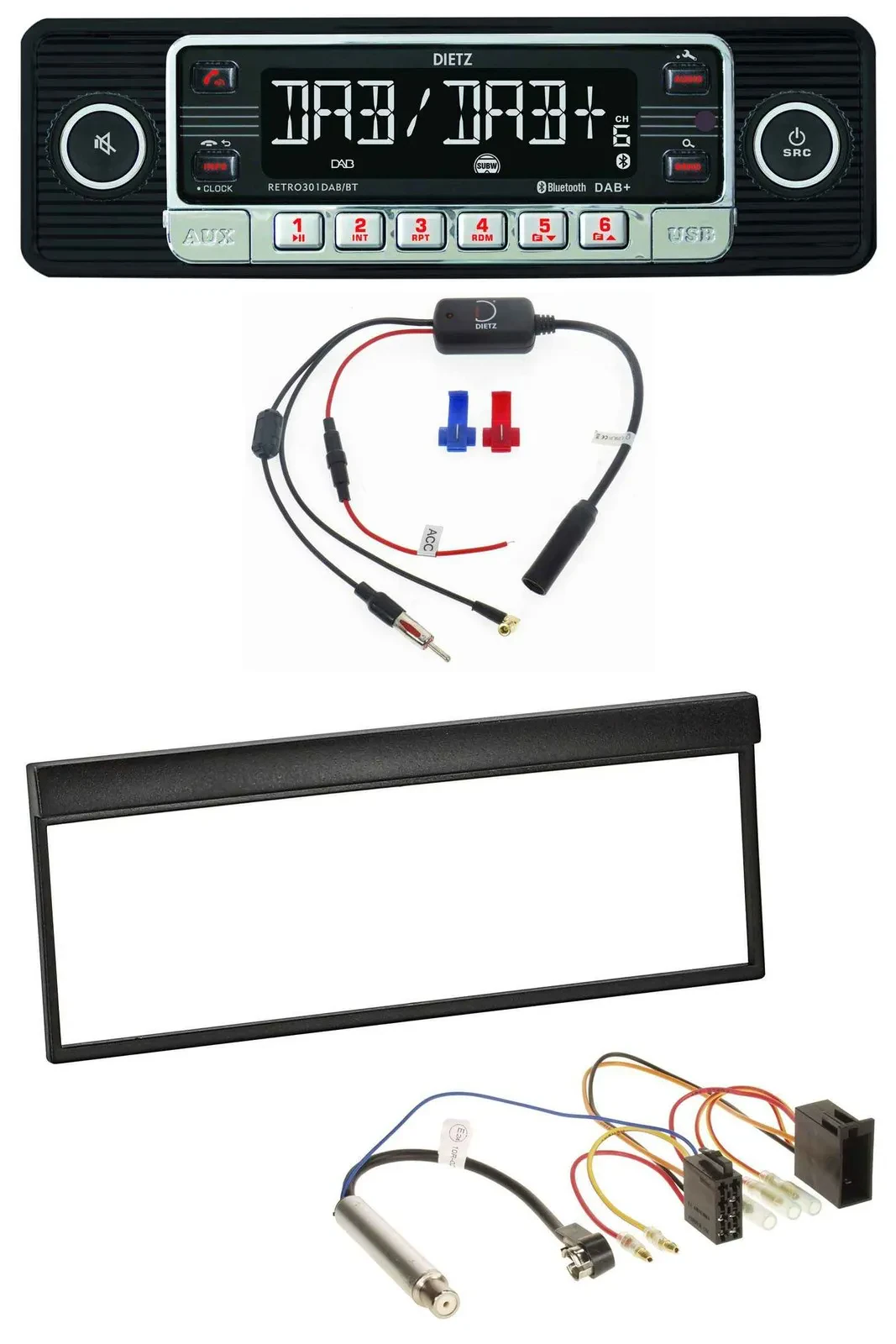 Dietz MP3 DAB Bluetooth USB Autoradio für Skoda Fabia (bis 2003)