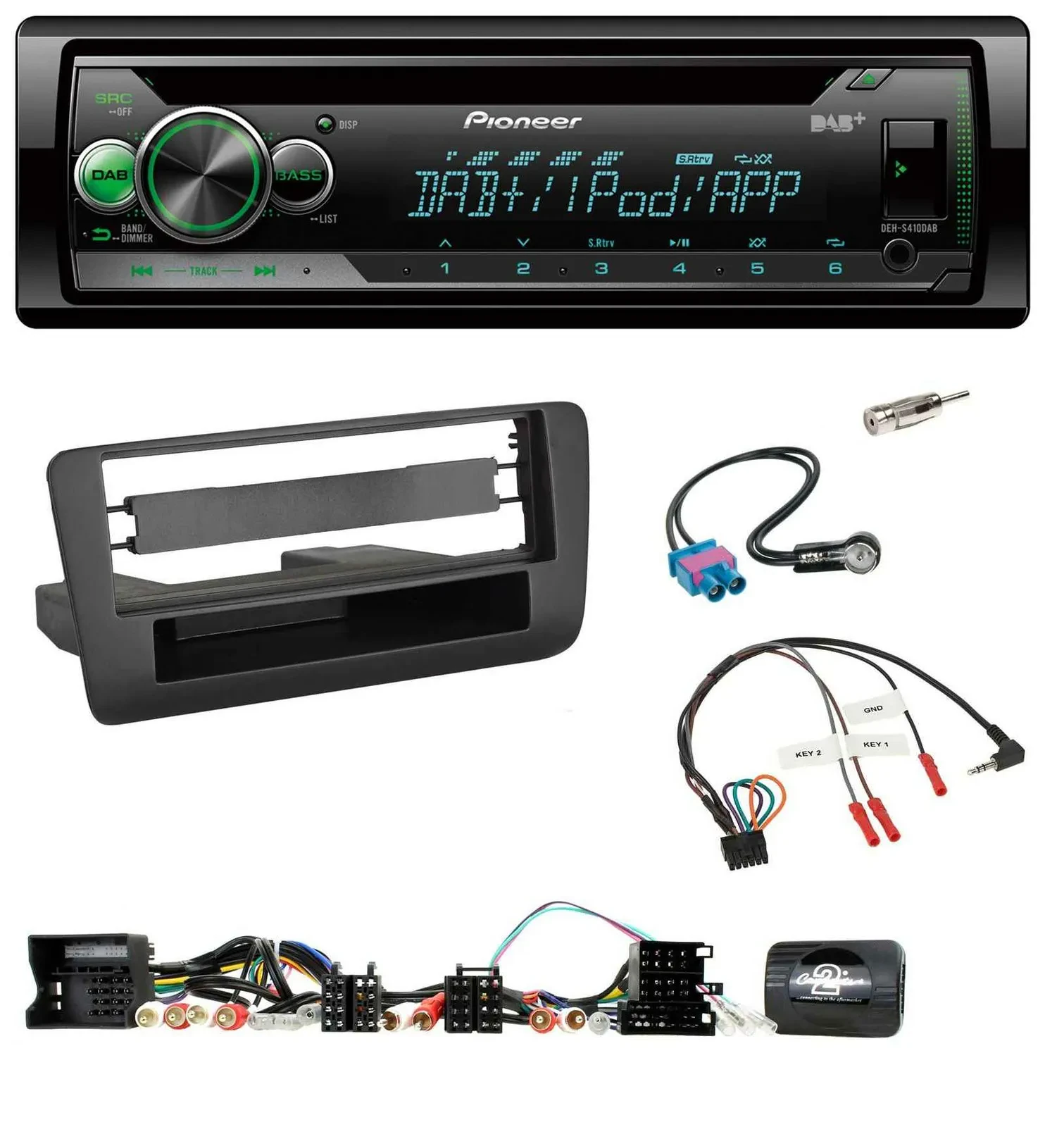 Автомагнитола Pioneer USB MP3 DAB CD для Audi A1 (2010–2019)