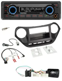 Blaupunkt MP3 Bluetooth USB Lenkrad Autoradio für Hyundai i10 ab 2014 schwarz