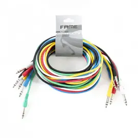 Коммутационный кабель Music Store Fame Patch Cable Stereo 3 м (6 штук)