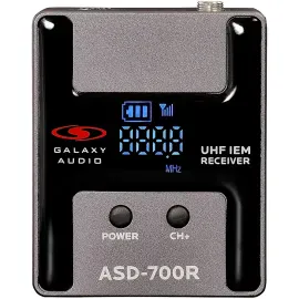 Приемник для радиосистем Galaxy Audio ASD-700R цифровой UHF B6 571–585 MHz с наушниками EB5