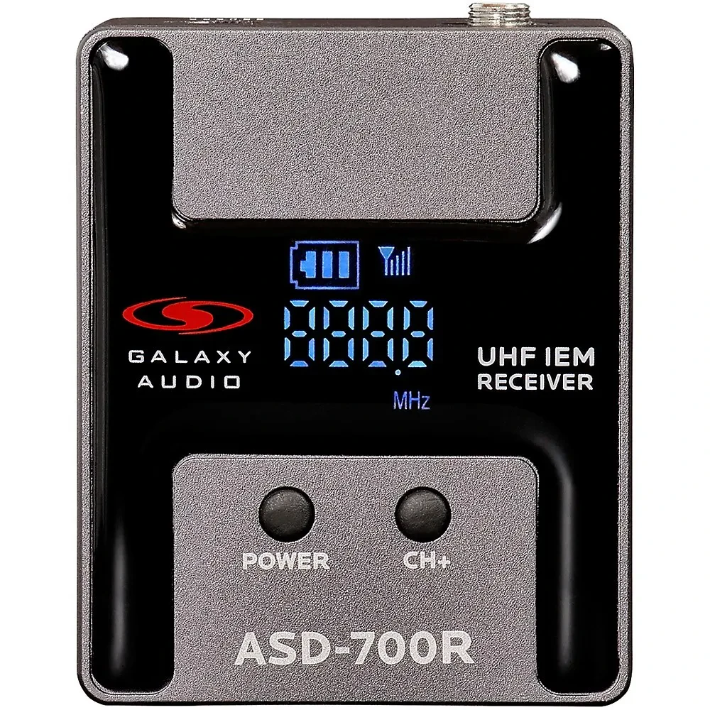 Приемник для радиосистем Galaxy Audio ASD-700R цифровой UHF B6 571–585 MHz с наушниками EB5