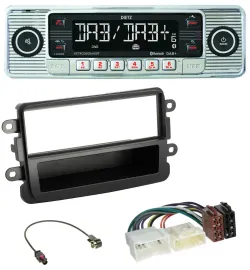 Автомагнитола для Dacia (Lodgy, Duster, Dokker, Sandero) Dietz Bluetooth MP3 DAB USB черный