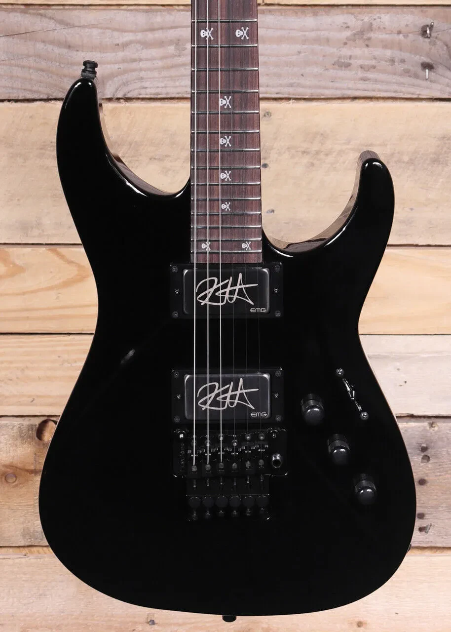 Электрогитара ESP Kirk Hammett Signature KH-2 Neck-Thru, черный, с кейсом