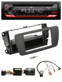 JVC CD DAB USB Bluetooth Lenkrad Autoradio für Seat Ibiza tuam grey