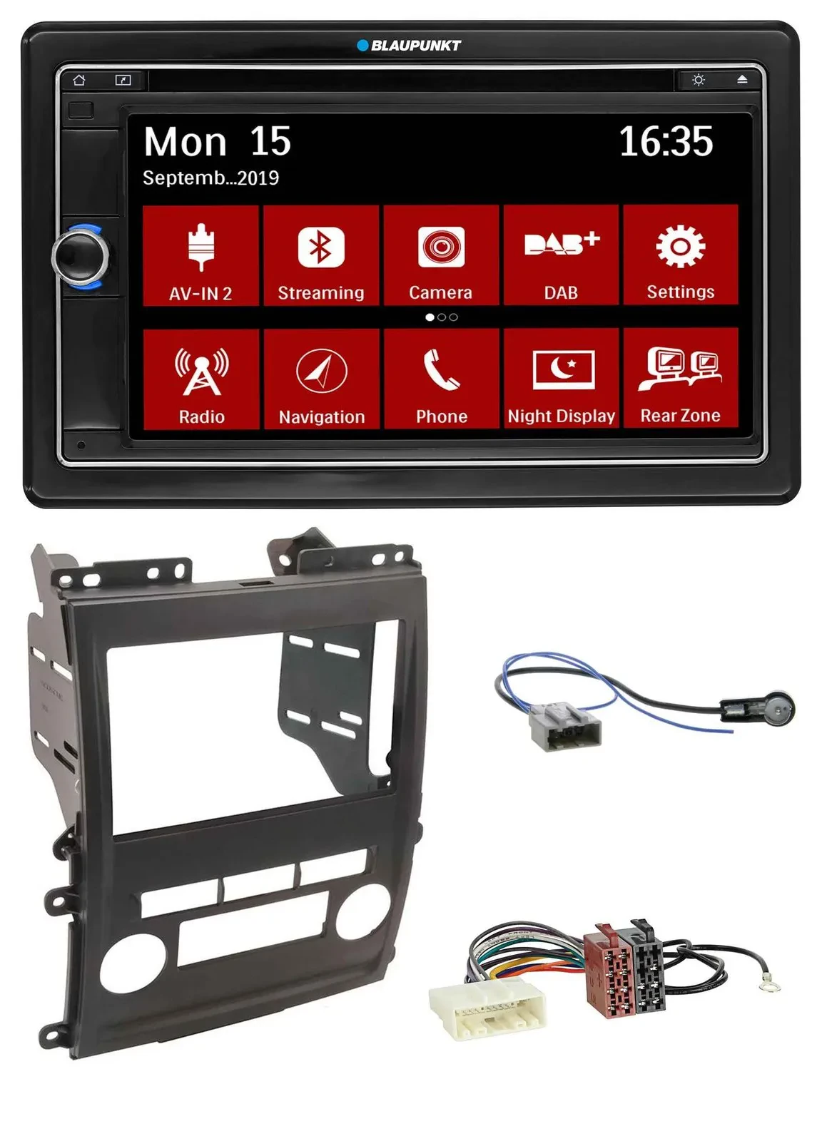 Blaupunkt Bluetooth DAB 2DIN USB DVD MP3 Autoradio für Nissan Xterra 2009-2011