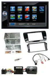 Blaupunkt SD USB TMC Bluetooth 2DIN Lenkrad Navigation für Seat Ibiza ab 08 Klav