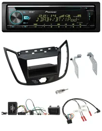 Автомагнитола Pioneer DAB, CD, USB, Bluetooth для Ford C-Max/Kuga матовый черный