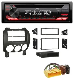 Автомагнитола для Mazda 2 (с 2007) JVC CD DAB USB Bluetooth MP3