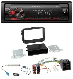 Автомагнитола Pioneer 1-DIN DAB MP3 AUX USB для Alfa Romeo Giulietta 2013–2021 ISO