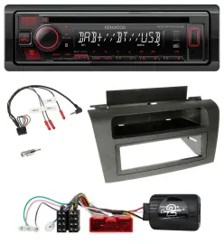 Kenwood Lenkrad CD USB Bluetooth DAB Autoradio für Mazda 3 (2003-2009)