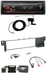 Автомагнитола для BMW 3 серии E46 (2001–2007) Pioneer 1 DIN, USB, DAB, MP3, управление с руля, Quadlock