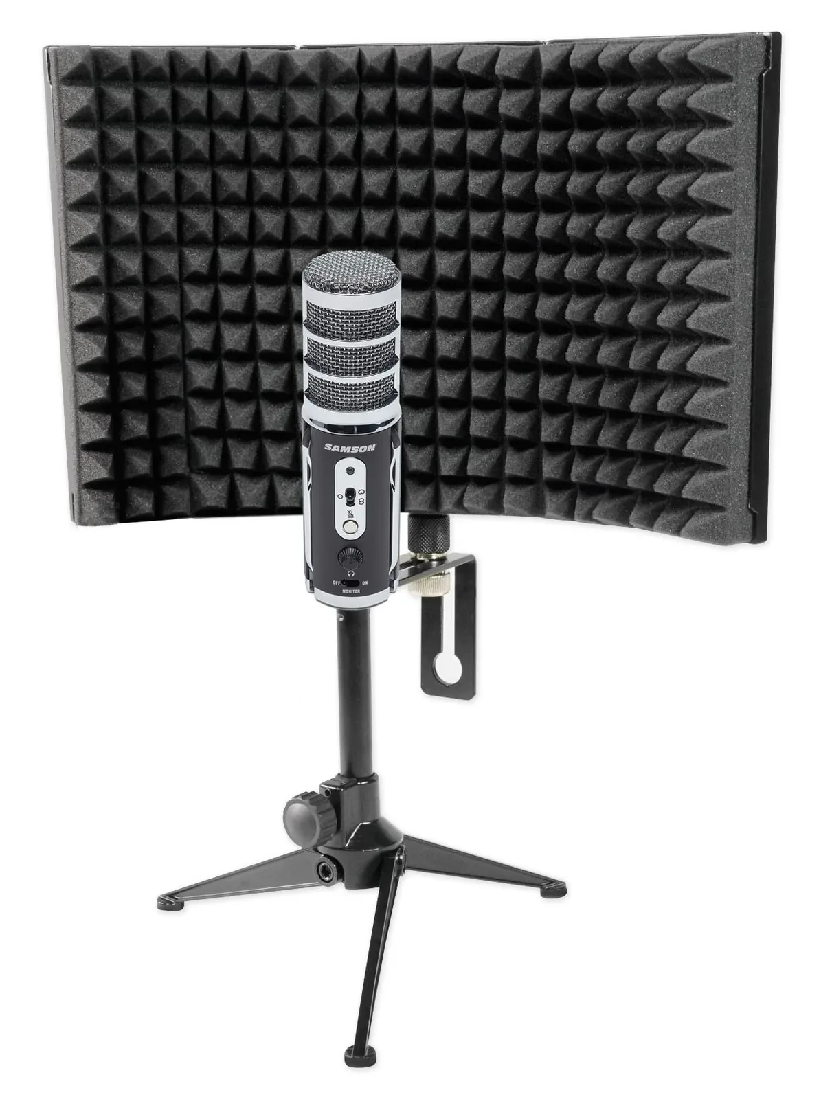 Samson Satellite Recording USB Microphone Computer Streaming Mic+Vocal Shield