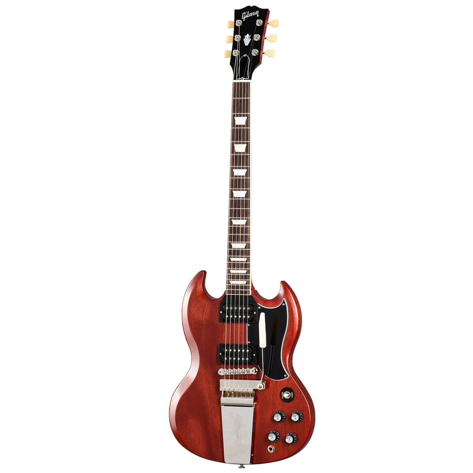 Электрогитара Gibson SG Standard 1961 Faded Maestro Vibrola Vintage Cherry