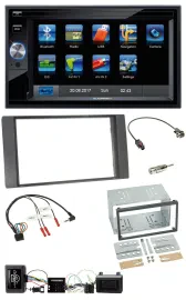 Blaupunkt Lenkrad USB Bluetooth TMC 2DIN Navigation für Ford Kuga 08-12 anthrazi