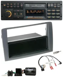 Blaupunkt USB DAB SD Lenkrad Bluetooth Autoradio für Fiat Idea 2006-2011 grau