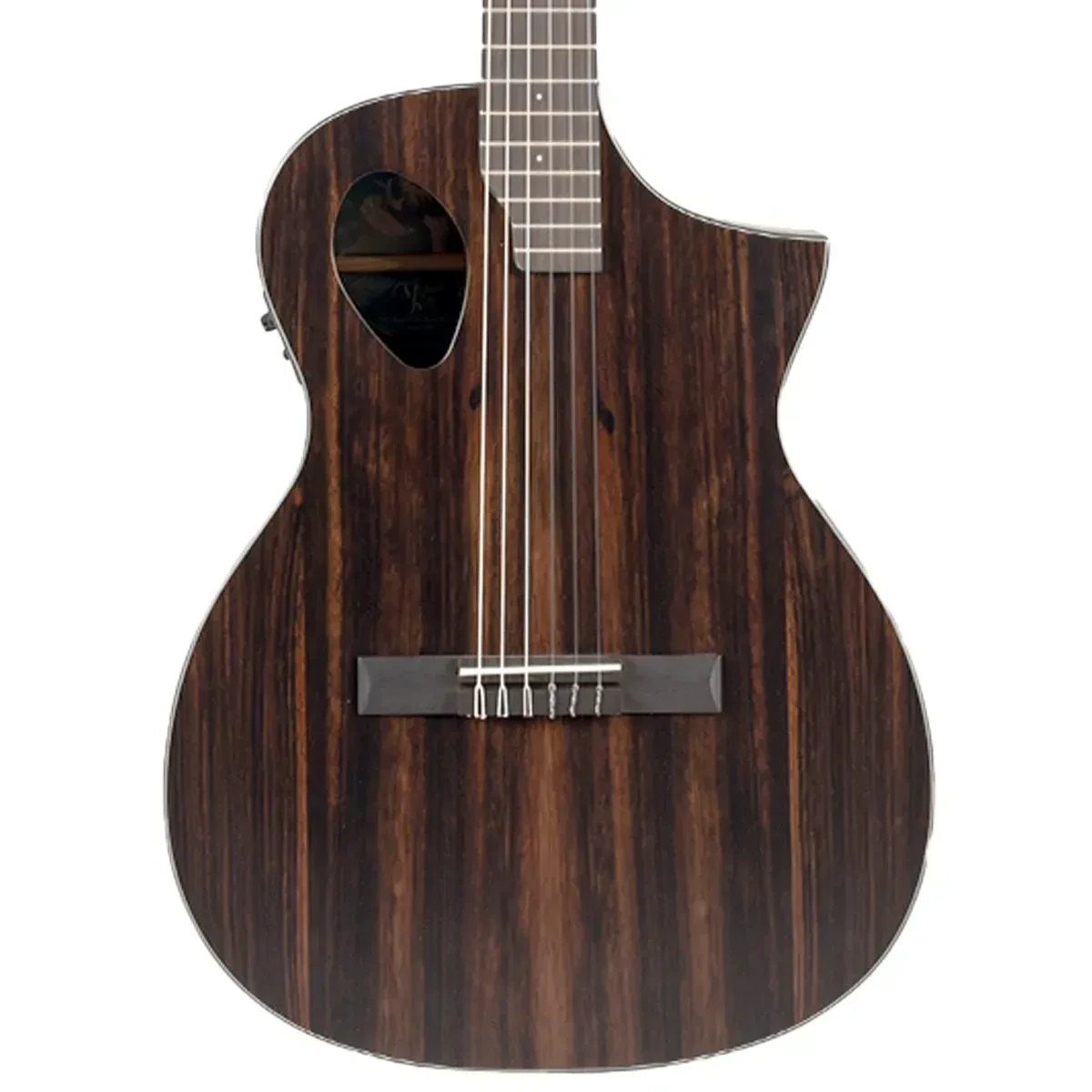 Michael Kelly Forte Port Nylon Java Ebony Classical Acoustic Guitar