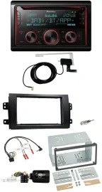 Автомагнитола Pioneer 2-DIN, DAB, USB, CD, Bluetooth, управление с руля, для Fiat Sedici/Suzuki SX4