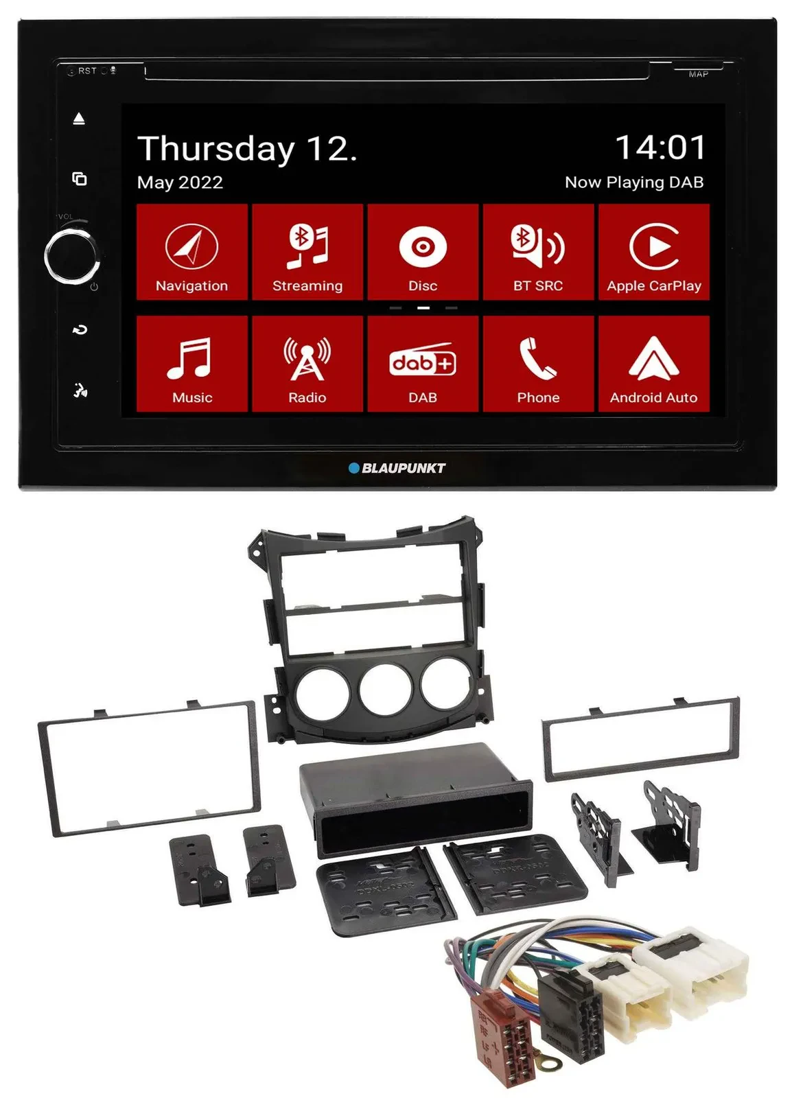 Blaupunkt MP3 DVD Bluetooth DAB 2DIN USB Autoradio für Nissan 370Z Coupe Roadste