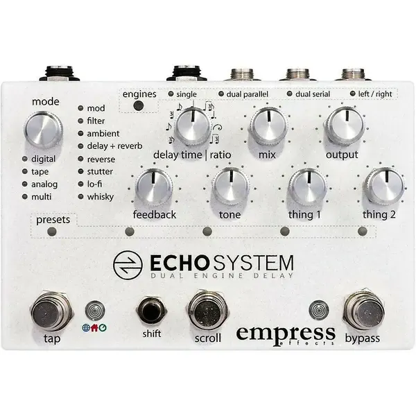 Педаль эффектов для электрогитары Empress Effects Echosystem Dual Delay Effects Pedal