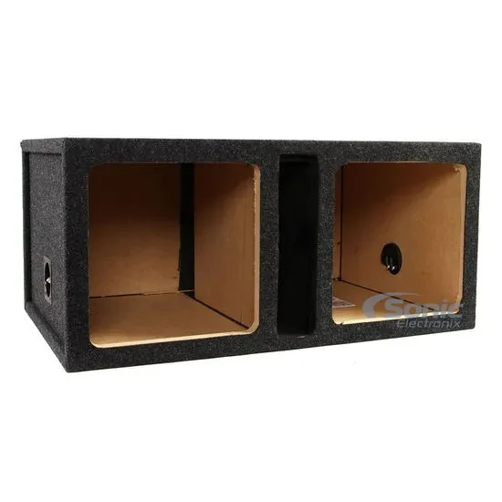 Atrend 12KDV Dual Ported 12" Square Subwoofer Enclosure Box for Kicker L5 & L7