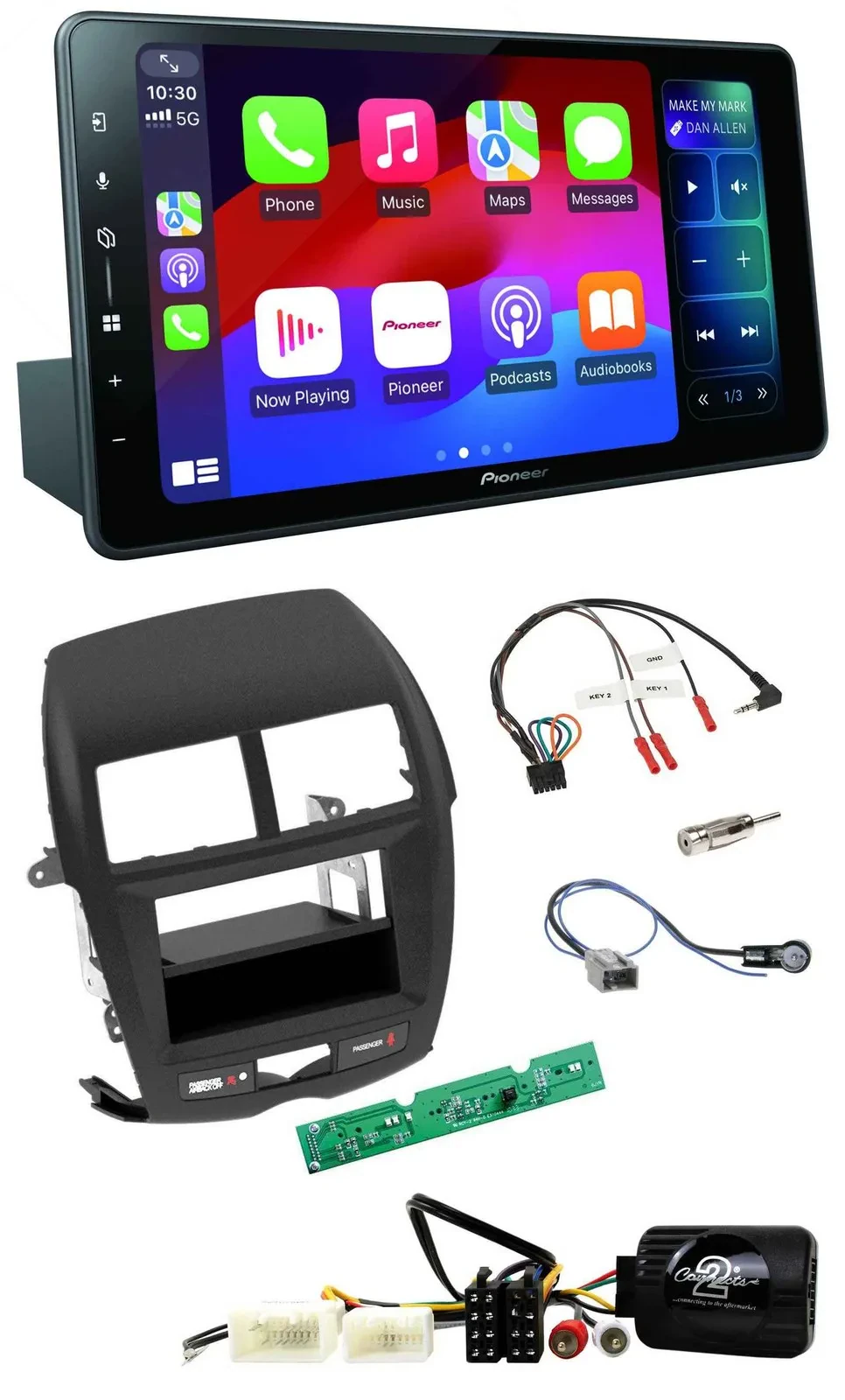 Pioneer Bluetooth DAB Lenkrad USB Autoradio für Mitsubishi ASX 2010-2014