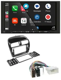 JBL USB 2DIN MP3 Bluetooth AUX Autoradio für Mitsubishi SpaceStar Mirage ab 13 p