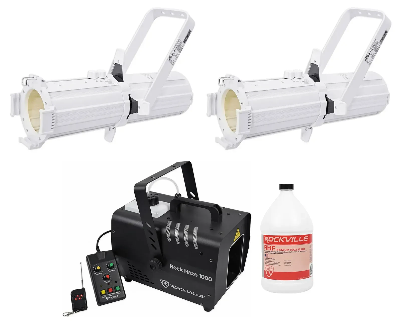 Комплект светового оборудования Chauvet DJ EVE E 50Z WHT + ROCKHAZE 1000 + RHF