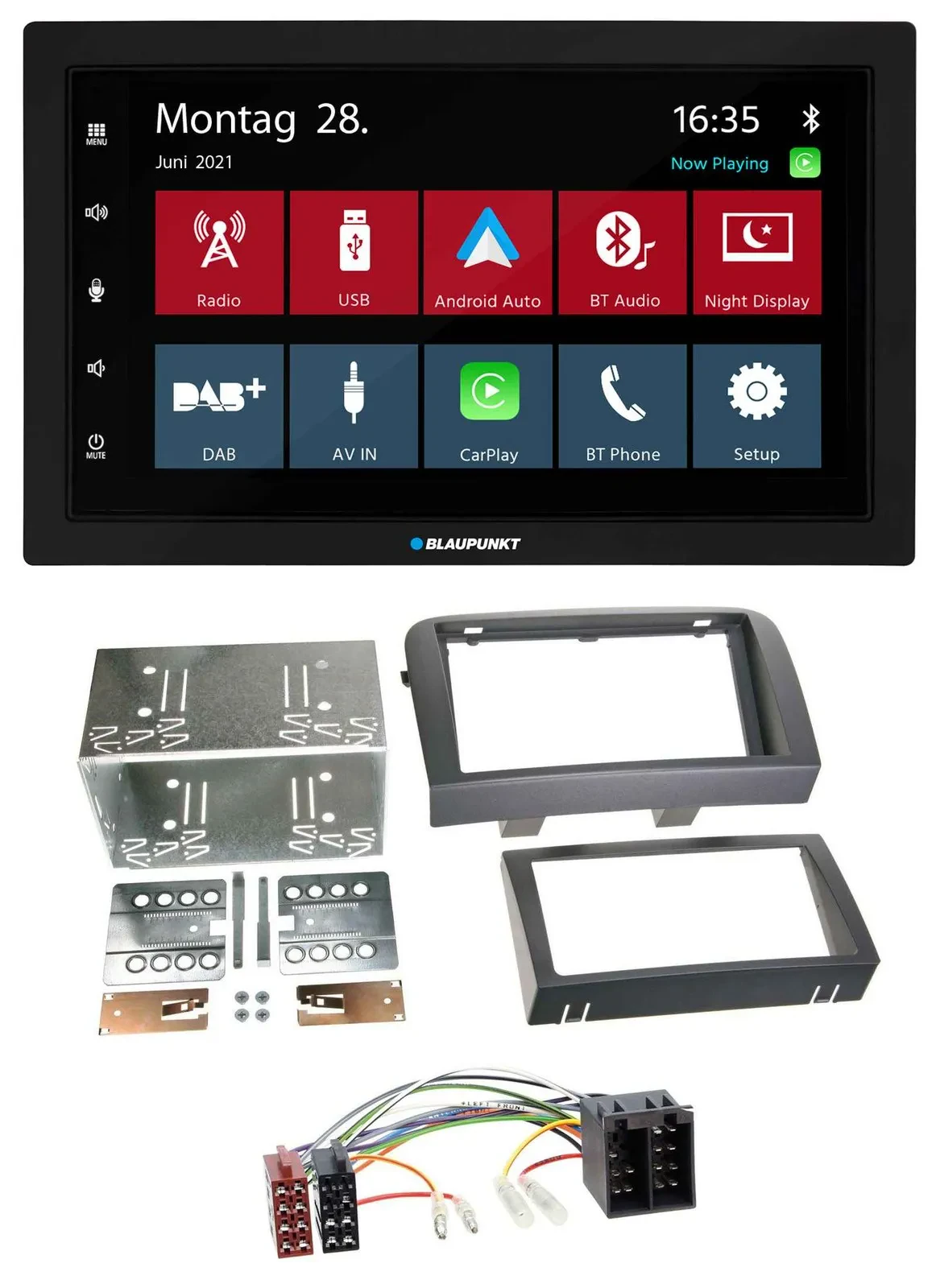 Blaupunkt MP3 Bluetooth DAB 2DIN USB Autoradio für Fiat Croma (ab 2005)