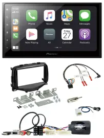 Pioneer Lenkrad Bluetooth DAB 2DIN USB Autoradio für Toyota Aygo 2014-2021