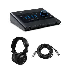 PreSonus Quantum ES 2 2x2 24-Bit USB-C Audio Interface, Bundle with TAPH100 Moni