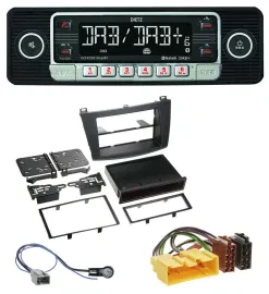 Dietz USB DAB MP3 Bluetooth Autoradio für Mazda 3 (ab 2009)