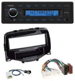 Автомагнитола VDO 1-DIN USB/AUX MP3 для Toyota Aygo (2014–2021)