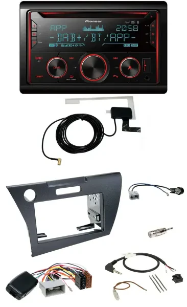 Pioneer 2DIN Lenkrad DAB USB CD Bluetooth Autoradio für Honda CR-Z 2010-2013