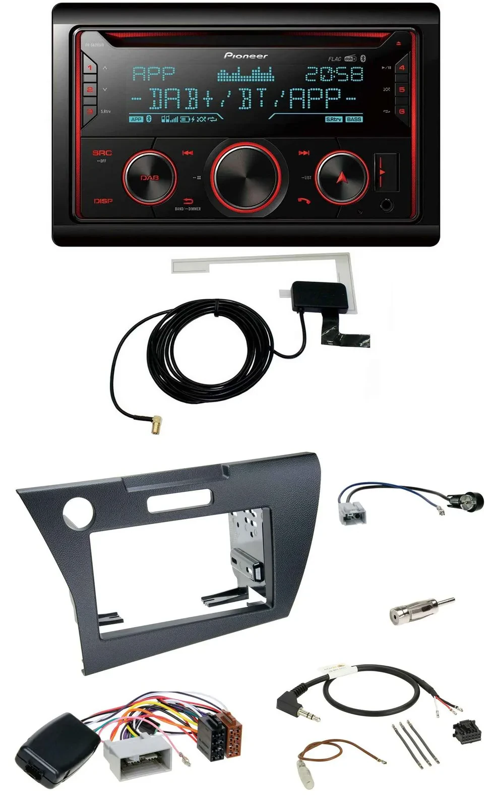 Автомагнитола для Honda CR-Z (2010–2013) Pioneer 2DIN DAB USB CD Bluetooth