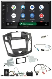 Kenwood DAB Bluetooth USB Lenkrad 2DIN Autoradio für Ford Focus 2011-2014