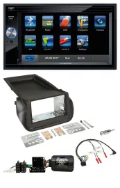 Blaupunkt SD USB TMC Bluetooth 2DIN Lenkrad Navigation für Citroen Nemo Fiat Fio