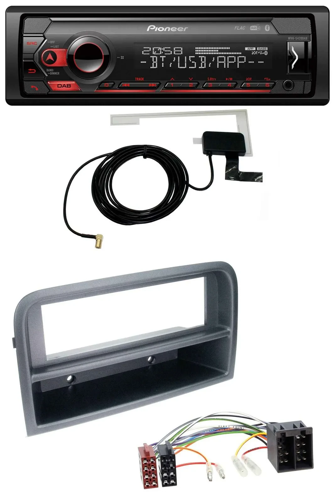 Автомагнитола Pioneer DAB, USB, MP3, Bluetooth для Fiat Croma (с 2005)