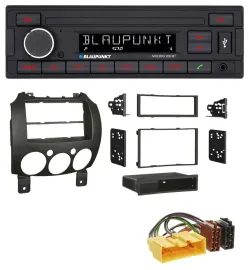 Blaupunkt USB AUX Bluetooth MP3 Autoradio für Mazda 2 (ab 2007)
