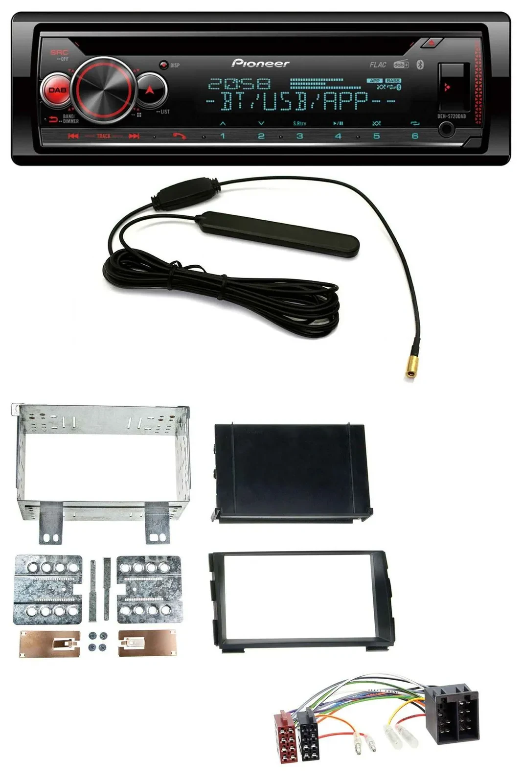 Pioneer USB DAB MP3 Bluetooth CD Autoradio für Kia Ceed 09-12 proCeed 11-13