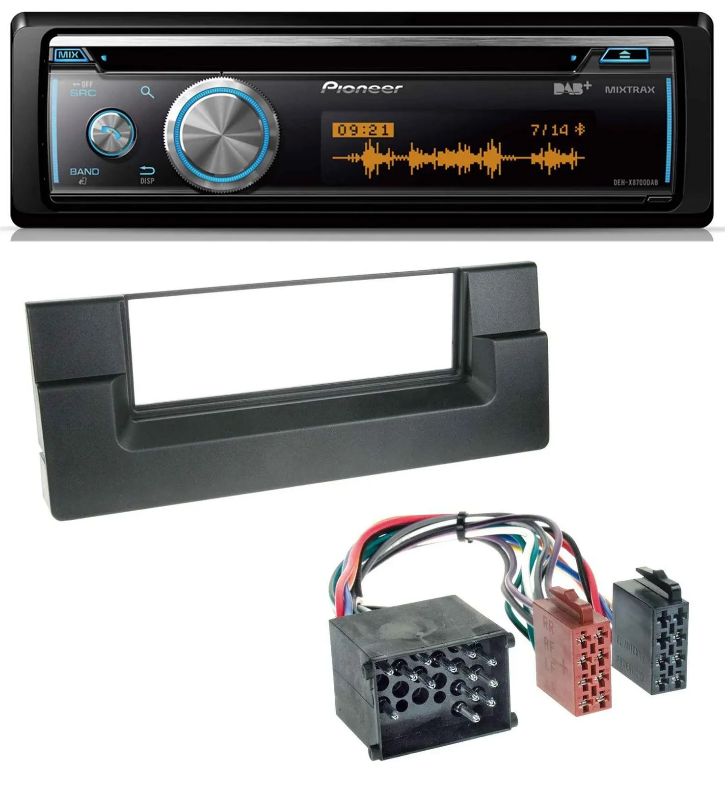 Pioneer MP3 DAB USB CD Bluetooth Autoradio für BMW 5er (E39) X5 (E53) Rundpin
