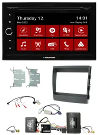 Blaupunkt 2DIN Lenkrad Bluetooth USB TMC DAB Navigation für Porsche Panamera Sou