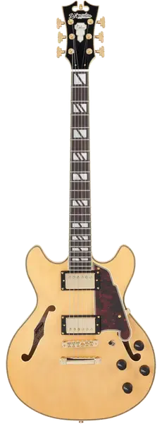 Электрогитара полуакустическая D'Angelico Deluxe Mini DC Semi-hollowbody Satin Honey