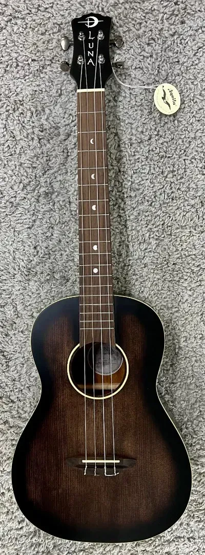 Luna UKE ART V B Vintage Distressed Style Baritone Size Ukulele - B Stock